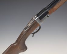 Falco .410 side by side folding poacher's shotgun with chequered semi-pistol grip and forend,