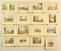 Margaret Wedderburn (1828-1974) and Elizabeth Wedderburn (1827-1876) seventeen watercolours to