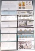 Seven various limited edition GB coin covers in Westminster presentation folders with certificates