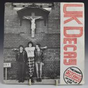 Pneumania / UK Decay - Split single (PLAS 001). Record appears EX, cover VG