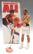 Kenner / Denys Fisher 1976 Muhammad Ali boxing action figure, in original box with accessories