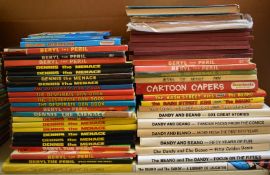 Fifty-two Beano and Dandy spin-off annuals including Dennis The Menace, Desperate Dan, Beryl The