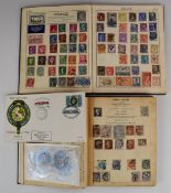 The Improved and the Victory stamp album containing a GB and world stamp collection