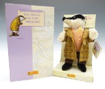 Steiff Classic limited edition Wind In The Willows Badger, in original box.