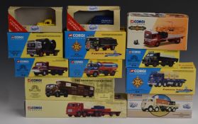 Twelve Corgi Classics diecast model commercial vehicles including Whisky Collection, Famous Hauliers