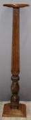 Mahogany torchère stand or similar, H148cm
