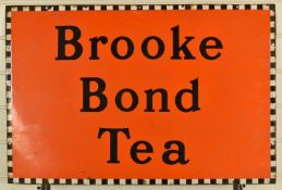Vintage Brooke Bond Tea enamel advertising sign, 51 x 76cm