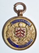 Gloucestershire Football Association 9ct gold Senior Cup Competition 1929-30 winners medal awarded