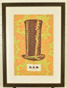 REM signed limited edition (61/200) lithograph celebrating 1995 concert in Rome, 60 x 40cm, framed