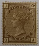 1880-83 QV SP 4d grey-brown SG160 pl 18 M/M