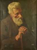Irene Butler oil on canvas portrait of a man, signed and dated 1910 lower left 60 x 45cm, in