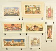 Eight Linda Jane Smith signed limited edition novelty cat prints comprising 'The Masquerade' 162/