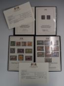 1940 Australia head KG VI essay stamps and imperf geniality set to £1, in two Harrington & Byrne