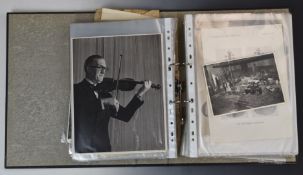 A quantity of ephemera relating to Ralph Powell, former conductor and musical director at the