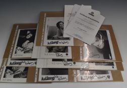 k.d. lang - A collection of autographed black & white photographs