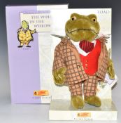 Steiff Classic limited edition Wind In The Willows Toad, in original box.