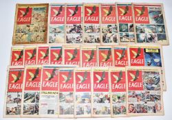 A collection of Eagle comics comprising Vol.1 (1950) issues 1-52, Vol.2 (1951) issues 1-52, Vol.3 (