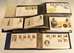 GB Commonwealth and world collection of first day covers, covers and coin covers in four small