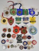 Badges to include Exeter's war weapons week 1941, wings for victory, Devon & Exeter races, 1924