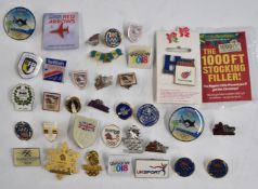Thirty-five Olympic Games, Winter Olympics and athletics pin badges including London 2012, Team