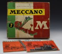 Meccano Construction Outfit 7, in original box together with two sets of instructions