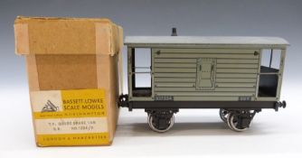 Bassett-Lowke 0 gauge BR brake van, in original box