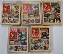 Approximately two hundred and ten Eagle comics comprising issues from Vol.6 (1955) - Vol.10 (