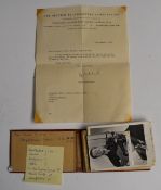 Autograph album, mainly of political interest, due to the vendor's aunt taking the book with her