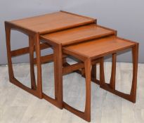 G Plan retro / mid century modern nest of three tables, L53cm