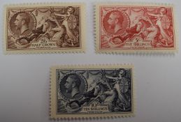 1934 KGV re-engraved M/M Seahorse set.