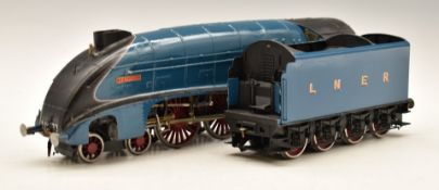 0 gauge kit built LNER A4 Pacific 2-6-0 locomotive Seagull, of etched brass and resin construction