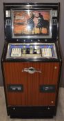 Vintage slot or fruit machine by the ACE manufacturing company, c1969 Western Sunset Ace Club