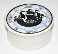 Mac Fisheries Ltd promotional pot, with ship to lid, diameter 10cm