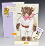 Steiff Classic limited edition Wind In The Willows Ratty, in original box.