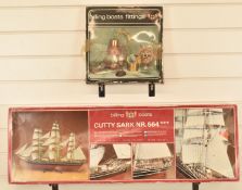 Billing Boats Cutty Sark wooden model kit 564 and Fittings 565, both in original boxes.