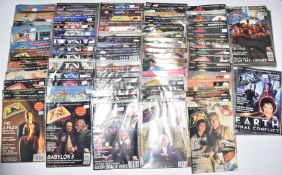 Over 120 TV Zone magazines including many early issues featuring cult TV shows.