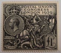 1929 KGV PUC fresh mounted mint.