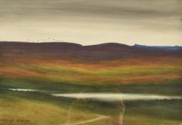 Edward Clifford (1844-1907) watercolour landscape Corrybrough, Scottish landscape, dated 28th