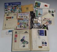 The Triumph stamp album containing a GB and world mint and used stamp collection from QV to QEII