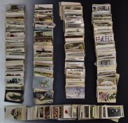 Approximately 1800 greetings and other postcards, mostly early to mid 20thC to include birthdays,