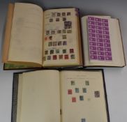 GB and Commonwealth mint and used stamps collection in three stamp albums including first day