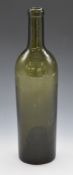 Georgian / Victorian green glass wine bottle, H30cm