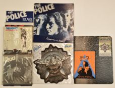 The Police - Regatta de Blanc ten inch, The Police Six Pack, Message In A Bottle badge shaped