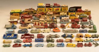 Seventy-five Corgi, Dinky, Matchbox Lesney and similar diecast model vehicles including James Bond