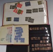GB mint and used stamps in three stockbooks from QV to QEII including booklets, blocks etc