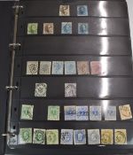 A folder of mint and used stamps from Belgium.