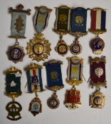 RAOB medals to include five hallmarked silver gilt and enamel examples