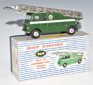Dinky Supertoys diecast model BBC TV Extending Mast Vehicle with windows, green body, grey hubs