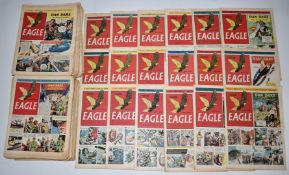 Approximately one hundred and sixty Eagle comics comprising issues from Vol.2 (1951) - Vol.5 (1954),