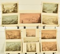 Alicia Henrietta Wedderburn, later Lady Hope (1823-1900) twelve Continental pen and ink studies